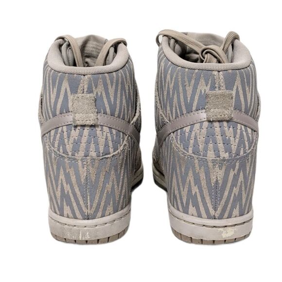 NIKE Women's Dunk Sky Hi Wedge Sneakers Gray 7 - Picture 6 of 11